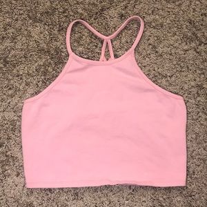 Pink crop top